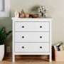 Chest of drawers Alexandra House Living White 76 x 81 x 39 cm 3 drawers by Alexandra House Living, Cupboards and shelving - R...