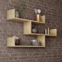 Estante Alexandra House Living Roble Madera MDP 119 x 67 x 22 cm de Alexandra House Living, Estantes flotantes - Ref: D163289...