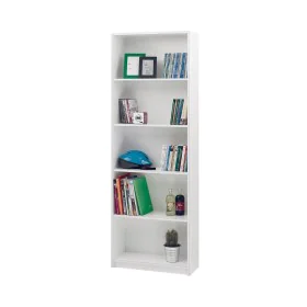 Librairie Alexandra House Living Blanc Bois MDP 170 x 58 x 23 cm 5 Etagères de Alexandra House Living, Bibliothèques - Réf : ...