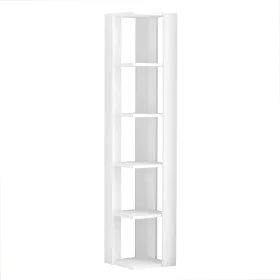 Estante de Esquina Alexandra House Living Branco Madeira MDP 33 x 161 x 33 cm 5 Prateleiras de Alexandra House Living, Estant...