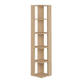 Étagère d'Angle Alexandra House Living Chêne Bois MDP 33 x 161 x 33 cm 5 Etagères de Alexandra House Living, Bibliothèques - ...