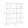 Libreria Alexandra House Living Bianco Legno MDP 110 x 122 x 29 cm 4 Mensole di Alexandra House Living, Librerie - Rif: D1632...