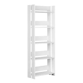 Librairie Alexandra House Living Blanc Bois MDP 57 x 155 x 25 cm 5 Etagères de Alexandra House Living, Bibliothèques - Réf : ...