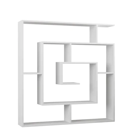 Shelves Alexandra House Living White Wood MDP 125 x 129 x 22 cm Labyrinth by Alexandra House Living, Bookcases - Ref: D163290...