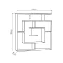 Estantes Alexandra House Living Branco Madeira MDP 125 x 129 x 22 cm Labirinto de Alexandra House Living, Estantes - Ref: D16...