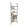 Buchhandlung Alexandra House Living Schwarz Eg Metall Holz MDP 60 x 181 x 20 cm Leiter Industriell 6 Regale von Alexandra Hou...