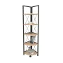 Corner Shelves Alexandra House Living Black Oak Metal Wood MDP 67 x 159 x 33 cm 4 Shelves industrial by Alexandra House Livin...