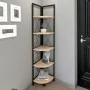 Corner Shelves Alexandra House Living Black Oak Metal Wood MDP 67 x 159 x 33 cm 4 Shelves industrial by Alexandra House Livin...