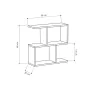 Scaffale Alexandra House Living Bianco Legno MDP 60 x 60 x 19 cm di Alexandra House Living, Librerie - Rif: D1632924, Prezzo:...