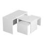 Jeu de 3 tables Alexandra House Living Blanc Bois MDP 32 x 65 x 30 cm 24 x 65 x 30 cm 39 x 65 x 30 cm de Alexandra House Livi...