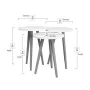 Set de 3 Tables Gigognes Alexandra House Living Blanc Naturel Bois MDP 35 x 49 x 35 cm 35 x 45 x 35 cm 35 x 47 x 35 cm de Ale...