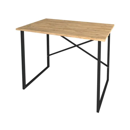 Desk Alexandra House Living Black Oak Metal Wood MDP 90 x 75 x 60 cm industrial by Alexandra House Living, Computer desks and...