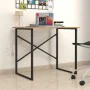 Desk Alexandra House Living Black Oak Metal Wood MDP 90 x 75 x 60 cm industrial by Alexandra House Living, Computer desks and...