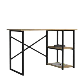 Desk Alexandra House Living Black Oak Metal Wood MDP 120 x 75 x 60 cm industrial by Alexandra House Living, Computer desks an...