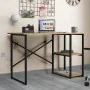 Mesa de Escritório Alexandra House Living Preto Eik Metal Madeira MDP 120 x 75 x 60 cm industrial de Alexandra House Living, ...