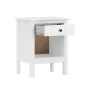 Comodino Alexandra House Living Bianco Metallo Legno di pino 47 x 60 x 35 cm 1 cassetto di Alexandra House Living, Comodini -...