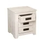 Comodino Alexandra House Living Bianco Metallo Legno di pino 43 x 50 x 32 cm 3 cassetti di Alexandra House Living, Comodini -...