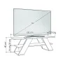 Móvel de TV Alexandra House Living Diagonal Branco 120 x 40 x 33 cm de Alexandra House Living, Mesas e suportes para TV - Ref...