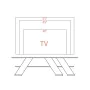 Meubles de télévision Alexandra House Living Diagonal Blanc 140 x 40 x 34 cm de Alexandra House Living, Tables et supports de...