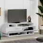 Móvel de TV Alexandra House Living Branco 125 x 42 x 32 cm de Alexandra House Living, Mesas e suportes para TV - Ref: D163295...