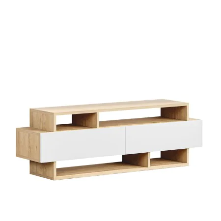 Mueble de TV Alexandra House Living Blanco Marrón 125 x 42 x 32 cm de Alexandra House Living, Mesas y soportes para TV - Ref:...