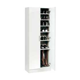 Shoe cupboard Alexandra House Living White 59 x 171 x 35 cm 2 doors 7 Shelves by Alexandra House Living, Shoe organisers - Re...