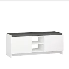 Shoe bench Alexandra House Living White Grey 110 x 43 x 37 cm 2 doors by Alexandra House Living, Shoe organisers - Ref: D1632...