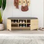 Banco para sapatos Alexandra House Living Castanho Cinzento 110 x 43 x 37 cm 2 portas de Alexandra House Living, Sapateiras -...