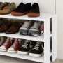 Shoe bench Alexandra House Living White 84 x 44 x 29 cm 2 Shelves by Alexandra House Living, Shoe organisers - Ref: D1632963,...