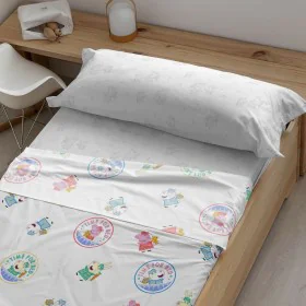 Bettwäsche-Set Peppa Pig Time Bed Bunt von Peppa Pig, Bettlaken und Kopfkissenbezüge - Ref: S9814275, Preis: 62,54 €, Rabatt: %