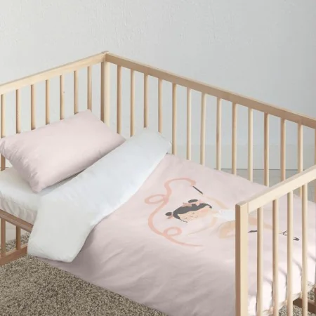 Housse de Couette Kids&Cotton Chay Rose 175 Fils 100 x 120 cm de Kids&Cotton, Couettes et housses de couette - Réf : S9814431...