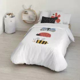 Housse de Couette Kids&Cotton Kamal Blanc 175 Fils 180 x 220 cm de Kids&Cotton, Couettes et housses de couette - Réf : S98145...