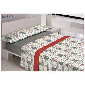 Set di Lenzuola Happy Home YOUNG Grigio Singolo di Happy Home, Lenzuola e federe per cuscino - Rif: D2100134, Prezzo: 13,07 €...