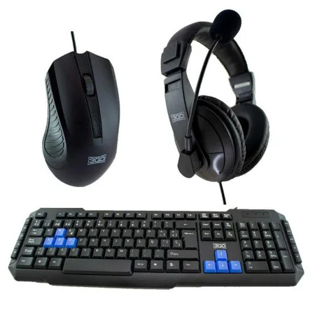 Pack Gaming 3GO COMBODRILEH2 Negro Multicolor Qwerty Español de 3GO, Coladores - Ref: S9900121, Precio: 19,30 €, Descuento: %