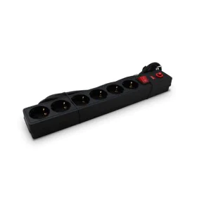 Extensão com 6 Tomadas com Interruptor 3GO REGP6 Preto 1,5 m de 3GO, Cabos - Ref: S9900129, Preço: 9,85 €, Desconto: %