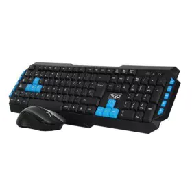 Keyboard with Gaming Mouse 3GO COMBODRILEW2 USB Spanish Qwerty Black/Blue by 3GO, Keyboard & Mouse Sets - Ref: S9900131, Pric...