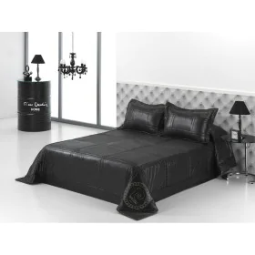 Bedspread (quilt) Hosteline BLACK LINE Black Single (2 Pieces) by Hosteline, Blankets and bedcovers - Ref: D2100316, Price: 2...