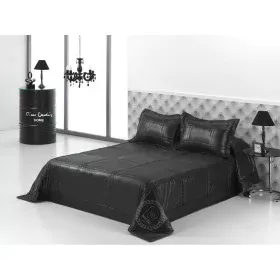 Colcha Hosteline BLACK LINE Preto Solteiro (2 Peças) de Hosteline, Cobertores e colchas - Ref: D2100316, Preço: 23,33 €, Desc...