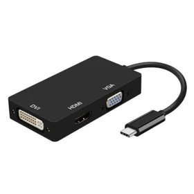 Adaptador USB-C para VGA/HDMI/DVI Aisens A109-0343 Preto 15 cm de Aisens, Adaptadores DVI-HDMI - Ref: S9900242, Preço: 17,64 ...