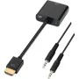 Adaptador HDMI para SVGA com Áudio Aisens A122-0126 Preto 10 cm de Aisens, Cabos HDMI - Ref: S9900268, Preço: 6,50 €, Descont...