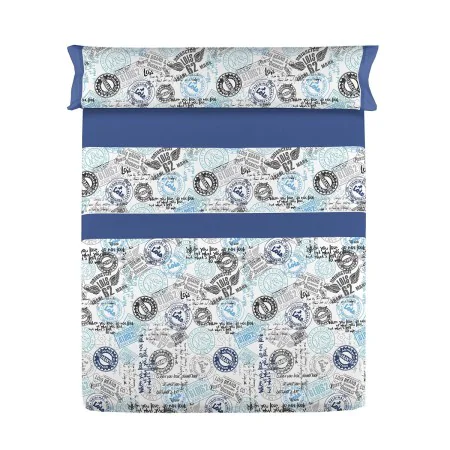 Bedding set Lois SELLOS Blue Super king by Lois, Sheets and pillowcases - Ref: D2100530, Price: 36,72 €, Discount: %