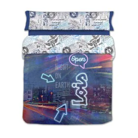 Juego de funda nórdica Lois NIGHT P. Azul Cama de 135 3 Piezas de Lois, Edredones y fundas para edredón - Ref: D2100554, Prec...