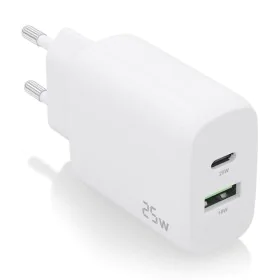 Chargeur mural Aisens A110-0758 Blanc 25 W (1 Unité) de Aisens, Chargeurs - Réf : S9900933, Prix : 7,64 €, Remise : %