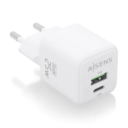 Wandladegerät Aisens ASCH-25W2P014-W Weiß 25 W (1 Stück) von Aisens, Ladegeräte - Ref: S9900947, Preis: 9,30 €, Rabatt: %