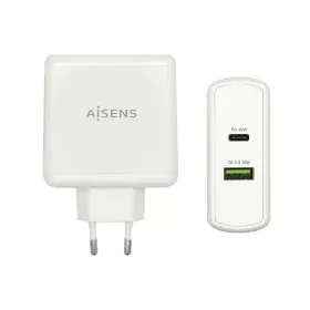 Chargeur Voiture Mur Aisens ASCH-2PD45A-W Blanc 57 W USB-C (1 Unité) de Aisens, Chargeurs - Réf : S9900952, Prix : 13,59 €, R...