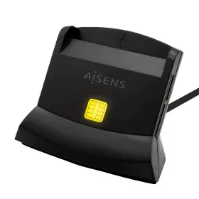 DNI/SIP Card Reader Aisens ASCR-SN04CSD-BK Black by Aisens, External Memory Card Readers - Ref: S9900970, Price: 10,21 €, Dis...