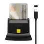 DNI/SIP Card Reader Aisens ASCR-SN04CSD-BK Black by Aisens, External Memory Card Readers - Ref: S9900970, Price: 9,80 €, Disc...