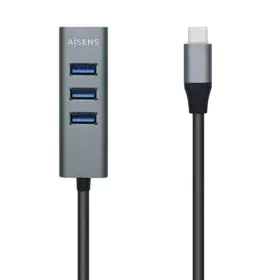 Hub USB Aisens A109-0508 Gris (1 Unité) de Aisens, Hubs USB - Réf : S9900996, Prix : 12,17 €, Remise : %