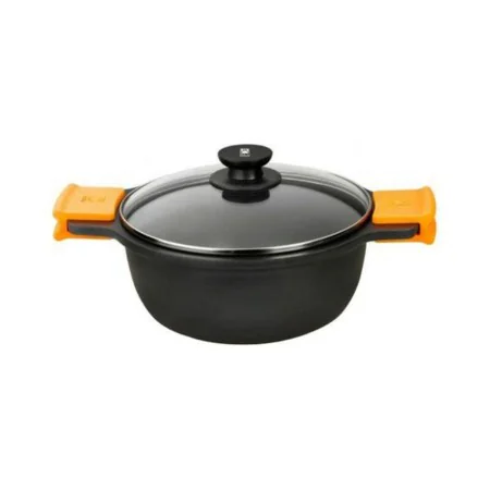 Casserole BRA A270320 Black Black/Orange Ø 20 cm 2 L 3 L (1 Unit) by BRA, Casserole pans - Ref: S9902039, Price: 41,65 €, Dis...