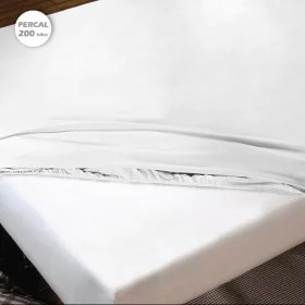 Fitted bottom sheet Hosteline IRIS PREMIUM White Single by Hosteline, Sheets and pillowcases - Ref: D2100772, Price: 16,88 €,...